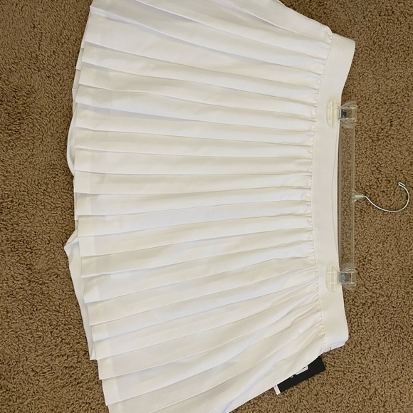 IDEOLOGY WOMANS SKIRT WHITE PLEATED SKIRT SIZE XXL - Picture 3 of 5